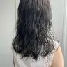 セミロングパーマ